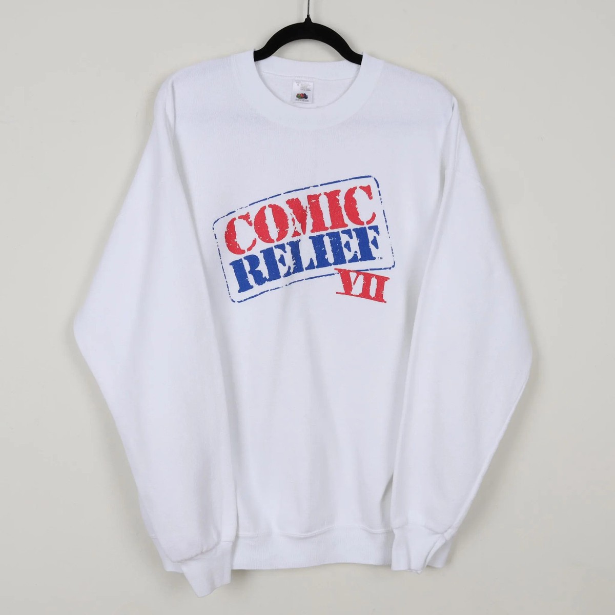 Vintage 90s Comic Relief VII 1995 Crewneck Where There's Laughter Theres Hope XL