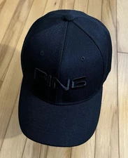 Golf Hat. Ping Black Baseball Cap. *** A cost-effective hat & gift!