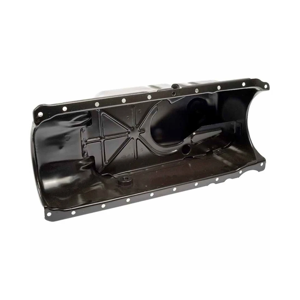 For GMC B7/C7500 Topkick 1999 2000 Oil Pan | Coated Steel | Painted Finish Black - Image 3 of 4