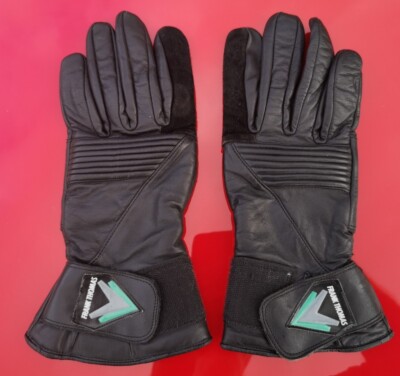 Frank Thomas Leather Black motorcycle gloves Mens Small UK