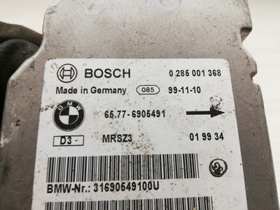 BMW E46 TOURING SALOON FRONT Airbag Module ECU AIR BAG SENSOR  