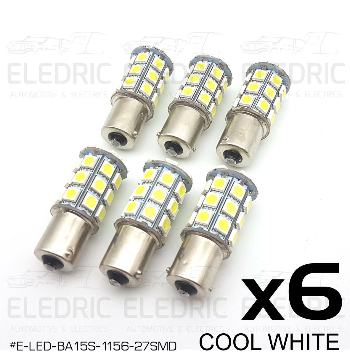 6X BA15S 1156 LED 27 SMD LIGHT BULB JAYCO INTERIOR CAMPER CARAVAN 4X4