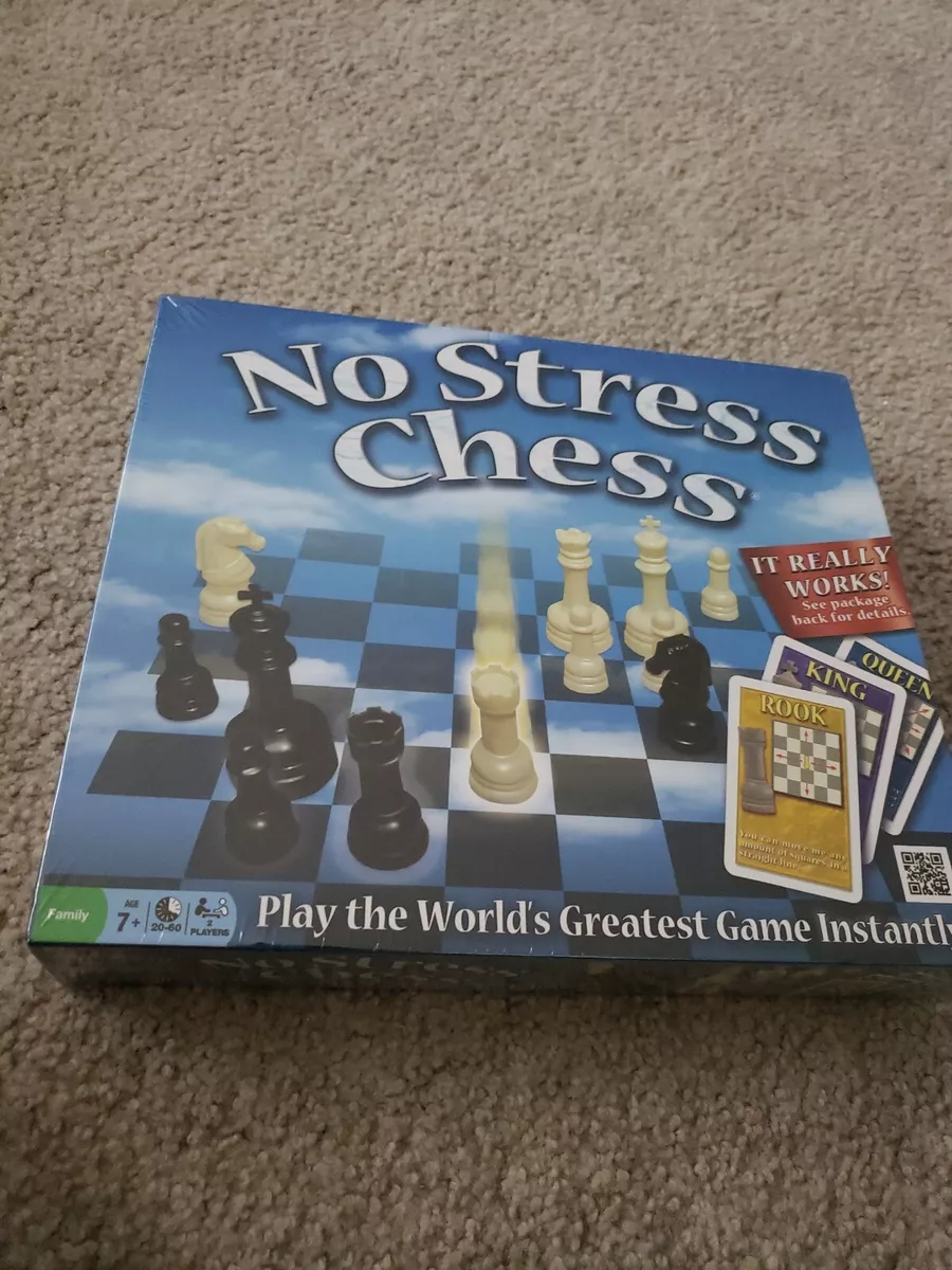 No Stress Chess Board Game Easy Learn Chess Game Age 7+ New and Factory  Sealed