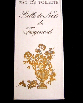 Vintage Parfums Fragonard Belle de Nuit Eau De Toilette Grasse France 12 oz
