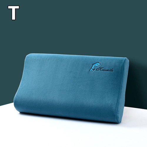 Velvet Rebound Latex Memory Foam Pillow Case Cover Neck Care Pillowcase Washable - Picture 42 of 44