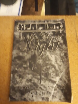 White Wolf Mind's Eye Theatre   Laws of the Night - Rules for Playing Vampires 