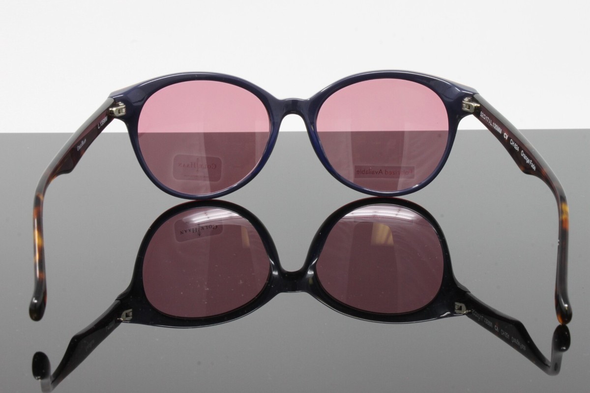 Cole Haan Sunglasses Women\'s Round CH624 ORA Orange Fade Tortoise 49mm NEW! Cole Haan Round Sunglasses for Women for sale | eBay main image 4
