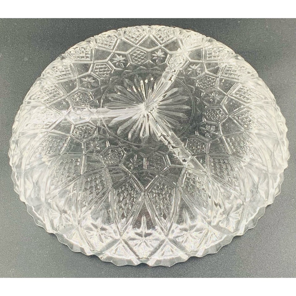 Jewelite Divided Relish Dish Plate Clear Tray By Gibson Design Vintage