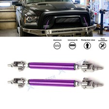2Pcs Fit Ram 1500 Lincoln Rivian Purple Front Lip Bumper Rod Strut Support Bar