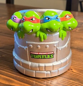 アメコミ Teenage Mutant Ninja Turtles coin bank Teenage Mutant Ninja Turtles Leonardo 7 Tin Coin Bank Tin