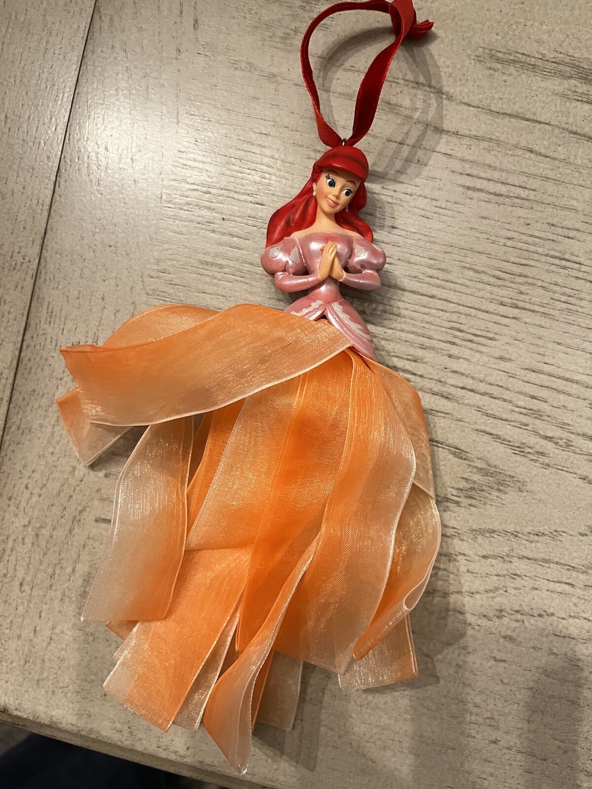 4 Disney Sketchbook Princess Ornaments 2007 Ribbon Ariel Belle Aurora