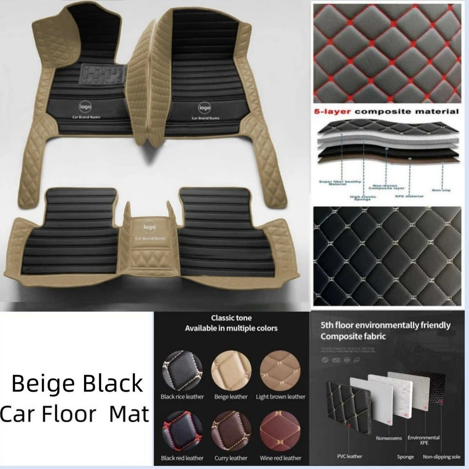 For Chevrolet Silverado Series Anti-slip Custom Car Floor Mats Cargo Liners Rugs - Изображение 3 из 4