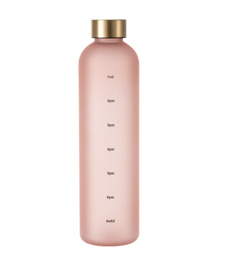 Matte Aesthetic Motivational Water Bottle BPA Free 32 oz/1000mL Time Tracker Gym - Picture 6 of 7
