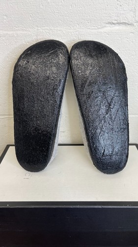 Birkenstock Zermatt Shearling Wool Felt Slippers Light Grey Slip On Womens 10 US - 第 9/9 張圖片