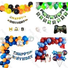 Baloons Arch Kit + Plain Pearl Metallic Balloons Garland Happy Birthday Banners 