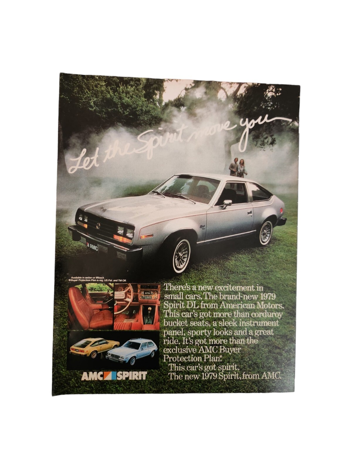 1979 AMC Spirit Original Print Ad Vintage Garage Decor Shop Wall Art