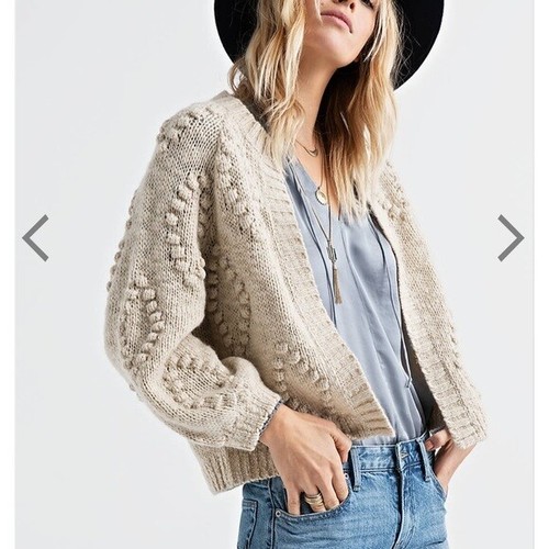 Knit Cardigan Sweater LARGE 