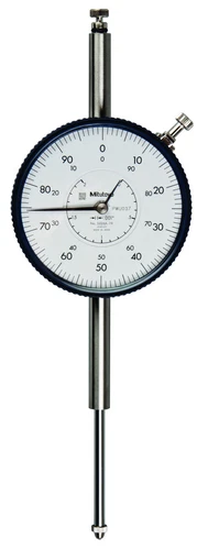 Mitutoyo 3424A-19 - Dial Indicator Large Dial .0-2", 3/8 St, 4-48, Lug