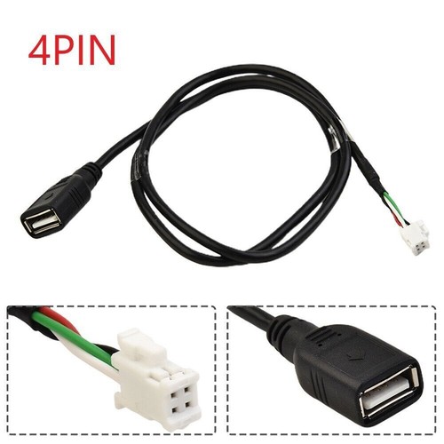 For Android Car Radio Stereo 4/6Pin USB Cable Adaptor 2Pcs USB Cable Connector - Picture 5 of 14