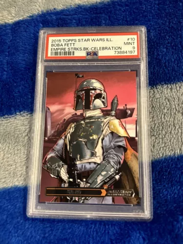 PSA 9 2015 Star Wars Celebration Mint Empire Strikes Exclusive BOBA FETT #10