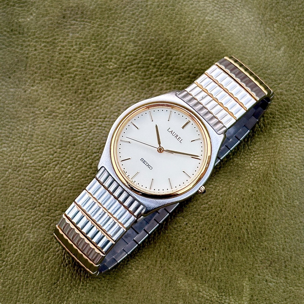 Rarest Seiko Laurel Quartz Two Tone Men's Watch 9531-6050 | eBay