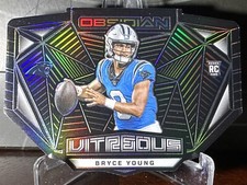 🔥2023 Bryce Young Panini Obsidian Vitreous SSP #2🔥