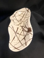 Vintage MCM Ashtray~ Abstract~ Plymouth Products Ceramic~ USA~  Retro MCM