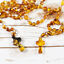 thumbnail 4  - Natural Baltic Amber 59 Rosary Brown Catholic Amber Beads Handmade Amber Cross