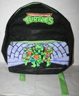 Teenage Mutant Ninja Turtles TMNT Backpack Black / Green Vintage Cartoon [1989]