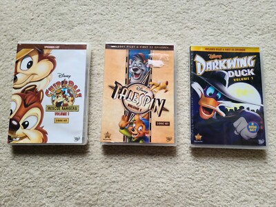 3x 90s Disney TV Sealed DVDs Volume 1: Darkwing Duck, Talespin + Rescue Rangers
