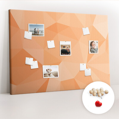 Pinnwand Korkboard 3 Typen Pinnadeln zur Auswahl 140x100cm Abstrakte Dreiecke