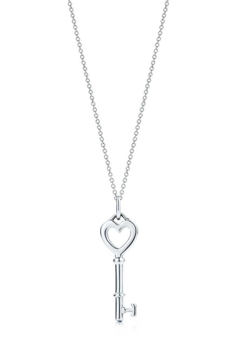 tiffany necklace heart and key