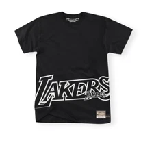 Mitchell & Ness Los Angeles Lakers Big Face 3.0 SS HWC Black Tee Shirt