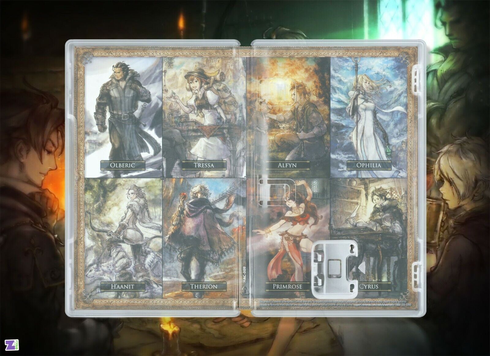 Octopath Traveler Replacement Case: Double-sided Replacement 