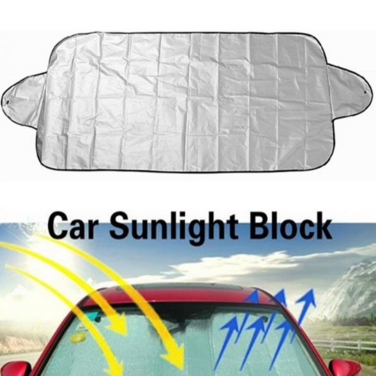 UK Car Windscreen Windshield Frost Cover Ice Snow Shield Front Window Protector eBay