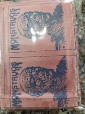 1980 Monster STICKER PACKS VENEZUELA  Lot of 10 packs. Frankenstein  Mummy Drac