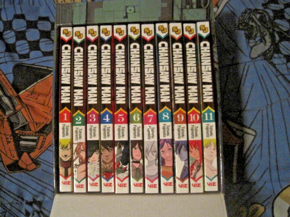 Chainsaw Man Vol 111 Box Set + Vol 1215 Manga Viz Like New eBay