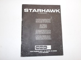 Cinematronics : Starhawk  Service and Owners Manual
