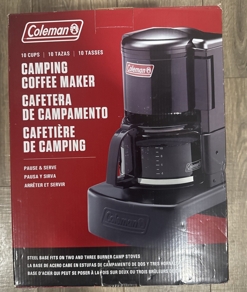 バーベキュー・調理用品 coleman camping drip coffee maker Coleman Camping Drip Coffeemaker 10 Cup Portable Brew Non-Electric
