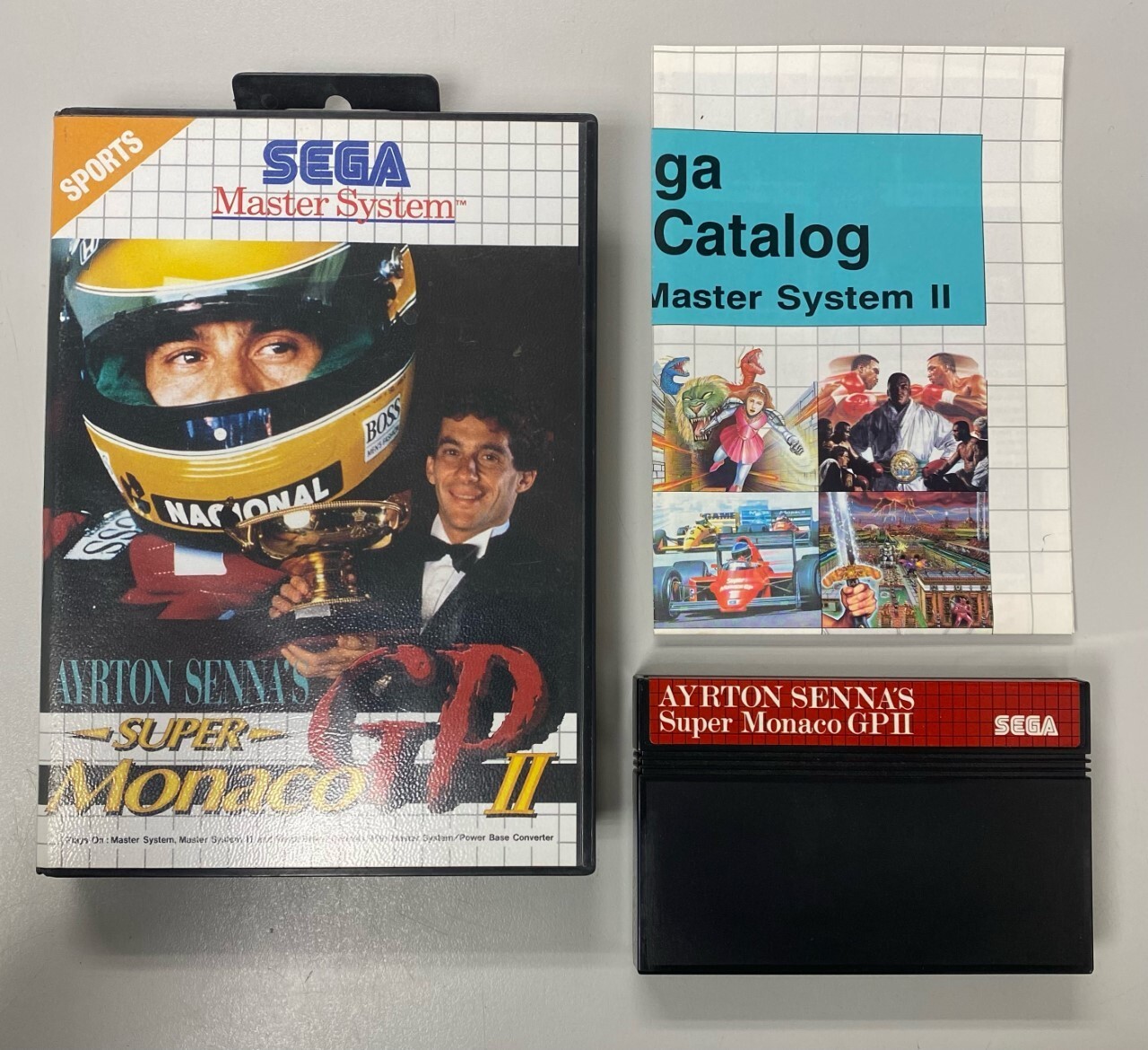 Ayrton Sennas Super Monaco GP 2 Master System Sega Racing Game