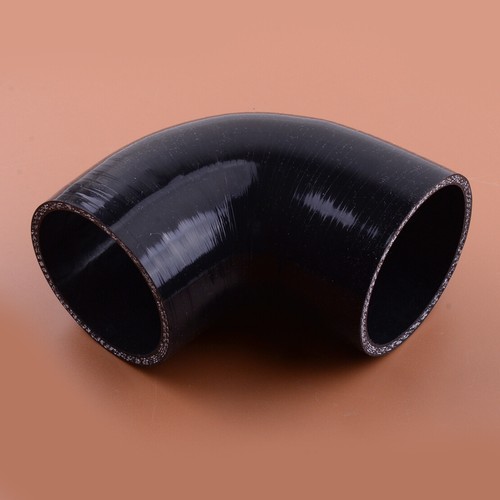 HPS Black 90 Degree Silicone Elbow Coupler Hose HTSEC90 038 L5x48 BLK