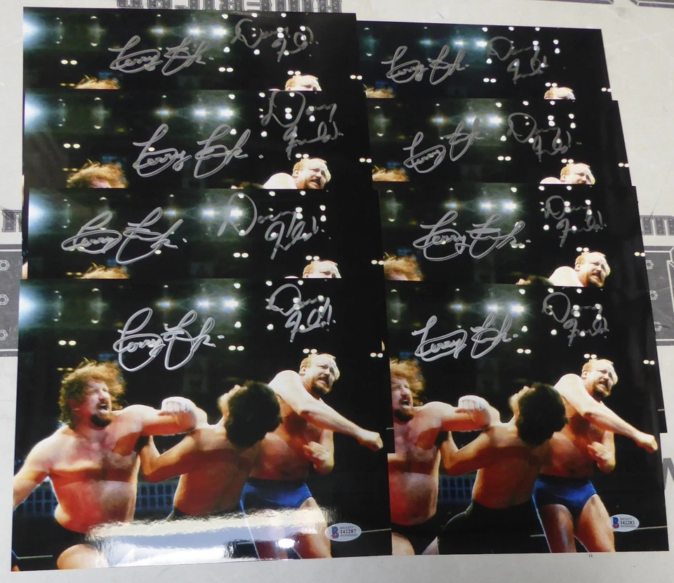 Foto firmada por Terry Dory Funk Jr 8x10 BAS Beckett certificado de autenticidad WWE todo Japón lucha libre profesional Foto 2 de 4