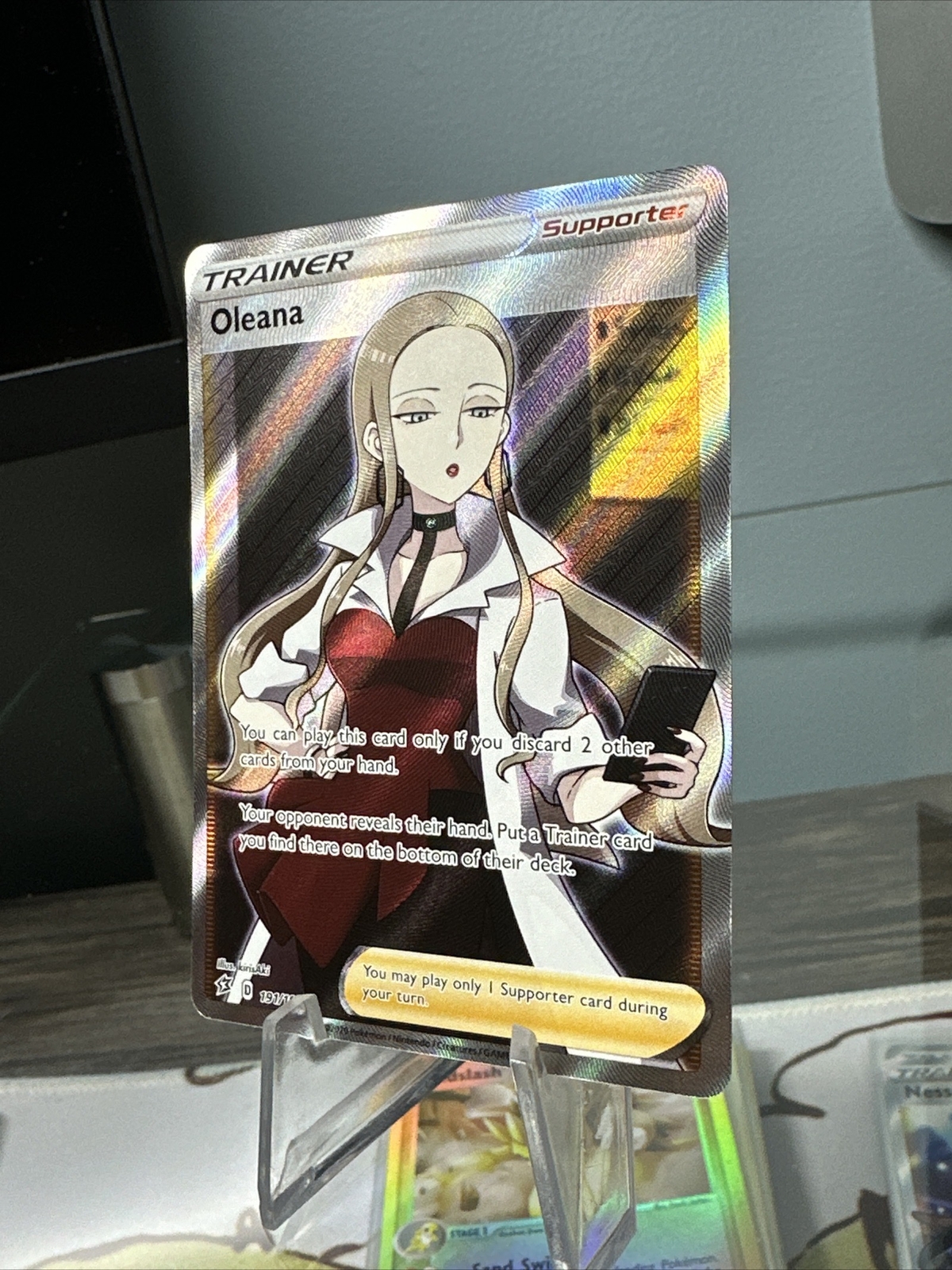 2 Oleana 191/192 Rebel Clash Full Art Trainer Pokemon TCG Card eBay