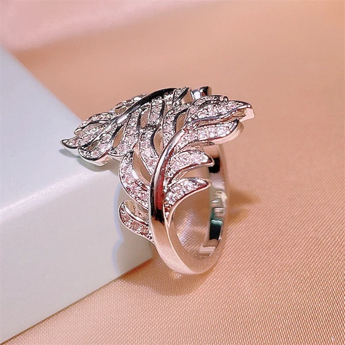 Gorgeous Women 925 Silver Cubic Zirconia Rings Wedding Jewelry Size 6-10 - Picture 12 of 23