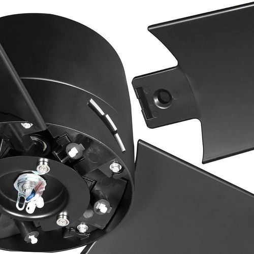 Hampton Bay Ceiling Fan W/ Light and Remote 54" LED Indoor/Outdoor Matte Black - Picture 4 of 6