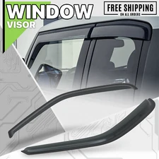 2 Pieces Tape-On Window Visor Smoke Vent Wind Rain Deflector fit 97-03 Ford F150