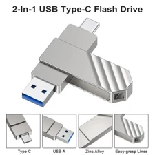 Kootion USB 3.2 64GB 128GB PSSD USB C Solid State Flash Drive Memory to 450MB/s 