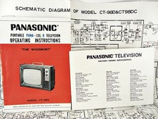 PANASONIC TV The Woodmont - Model CT-98D Instructions & SCHEMATICS CT98DC