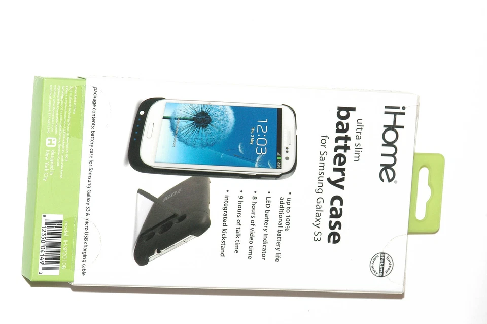 iHome Samsung Galaxy S3 S4 Funda Batería Ultra Delgada Foto 2 de 2