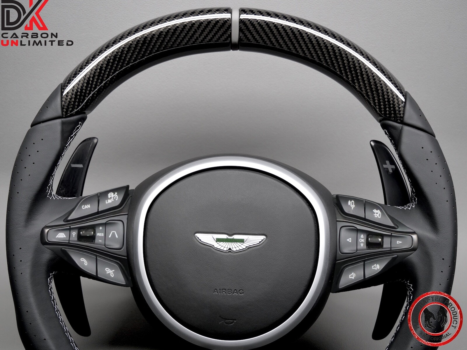 Aston Martin DBX707 DBX Any Color Ring & Stitching Napa Carbon Steering Wheel v1